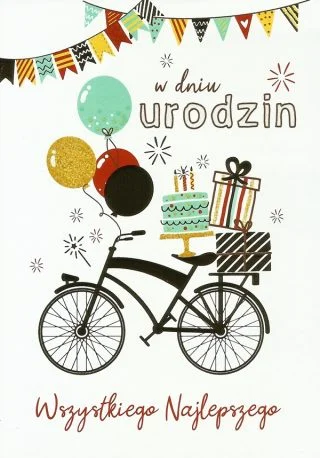 Urodzinowa kartka pocztowa, kartki na urodziny