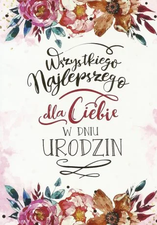 Urodzinowa kartka pocztowa, kartki na urodziny