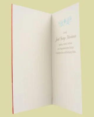 Kartka z świętą rodziną na Boże Narodzenie