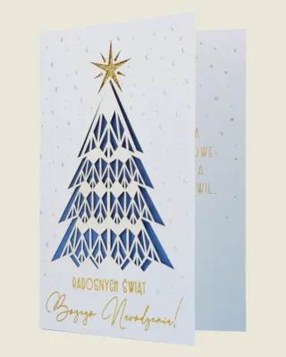 Kartka świąteczna dla rodziny, przyjaciół z okazji Bożego Narodzenia