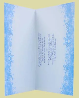 Bożonarodzeniowa, noworoczna kartka pocztowa