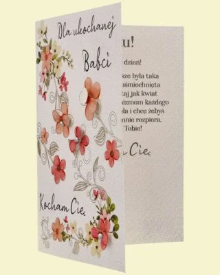Karnet dla Babci z okazji jej święta