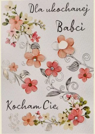 Karnet dla Babci z okazji jej święta
