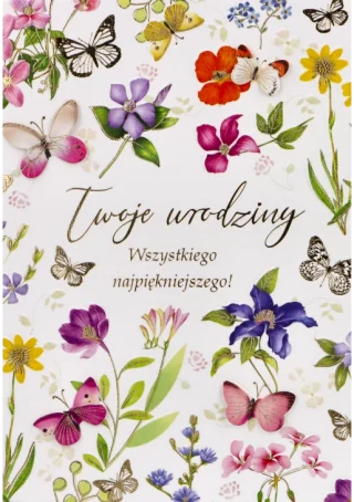 Kartka pocztowa z okazji urodzin