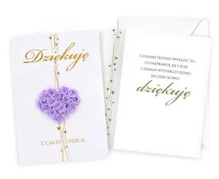 Kartka podziękowanie