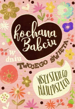 Kartka pocztowa z okazji Dnia Babci