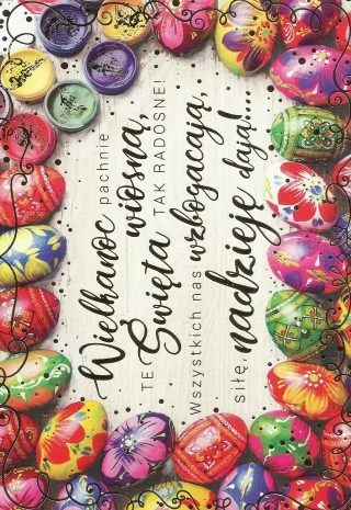 Wielkanocna kartka pocztowa